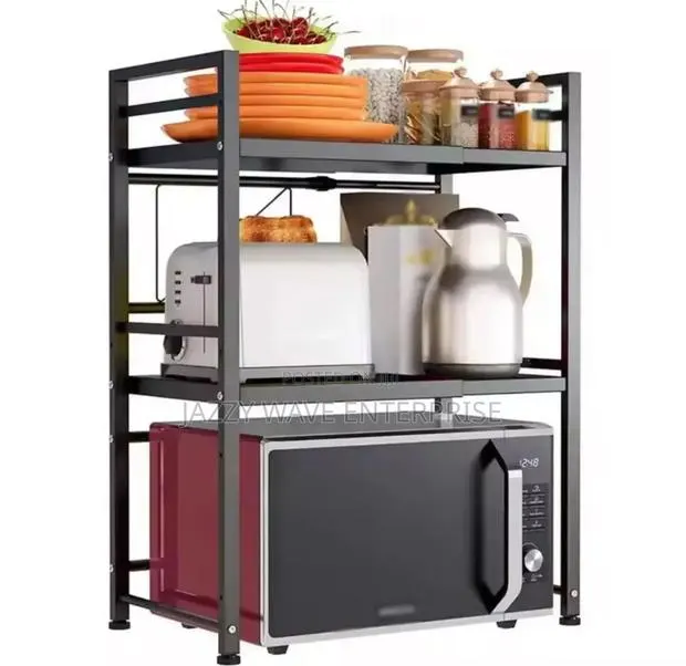 Metallic Microwave Stand · Photo 1