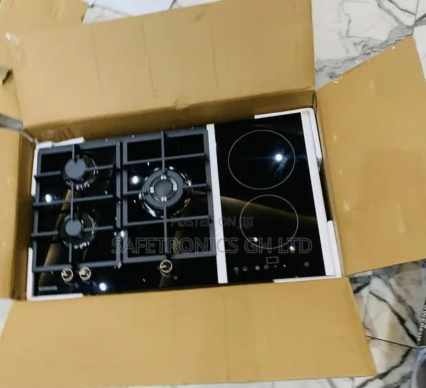 Newly Bulky Black Sleek Kenwood 3 Gas + 2 Electric Cooker / Hob · Photo 1
