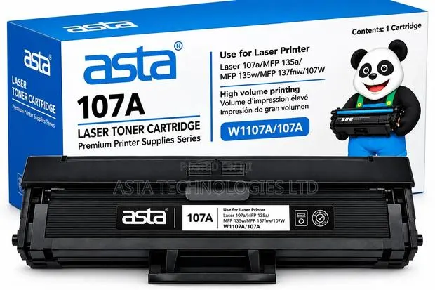 Asta Laser Toner Cartridge - 107a (W1107A) · Photo 1