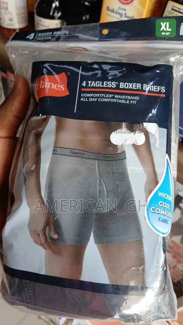 Hanes 4 Boxer Briefs Cotton ( M/Xl ) · Photo 1