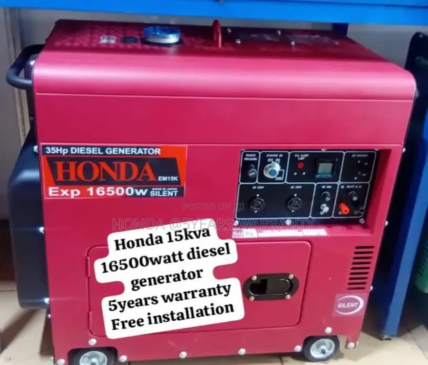 Tide Energy Systems Honda 15kva 16500watt Diesel Generator · Photo 1