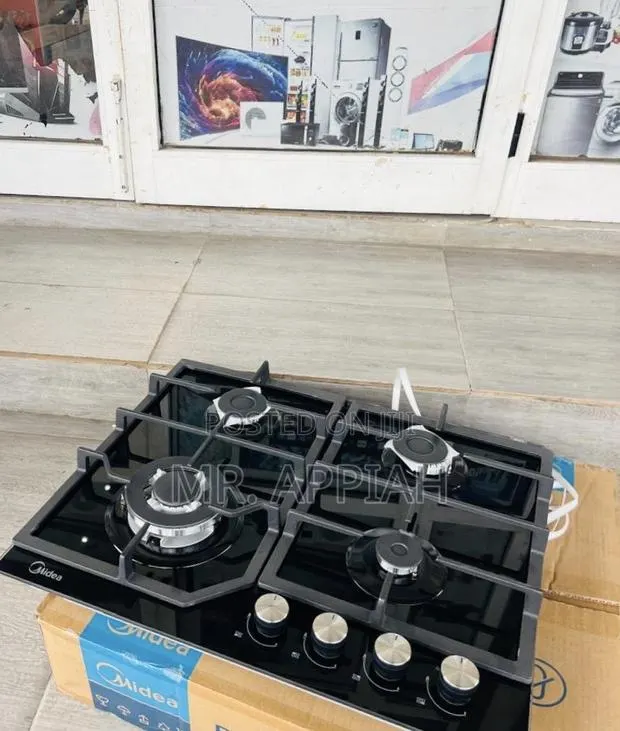 Purchase Midea 60GJ084 4 Gas Hob(Tempered Glass) Black · Photo 1
