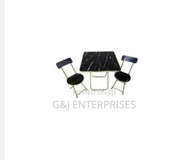 Fordable Tablet With 2 Chairs (70*70) · Photo 1