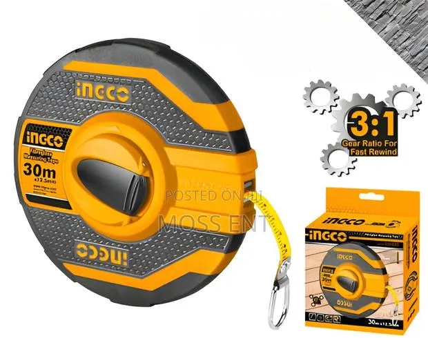 Fibreglass Measuring Tape 30mx12.5mm - Hfmt8130 · Photo 1