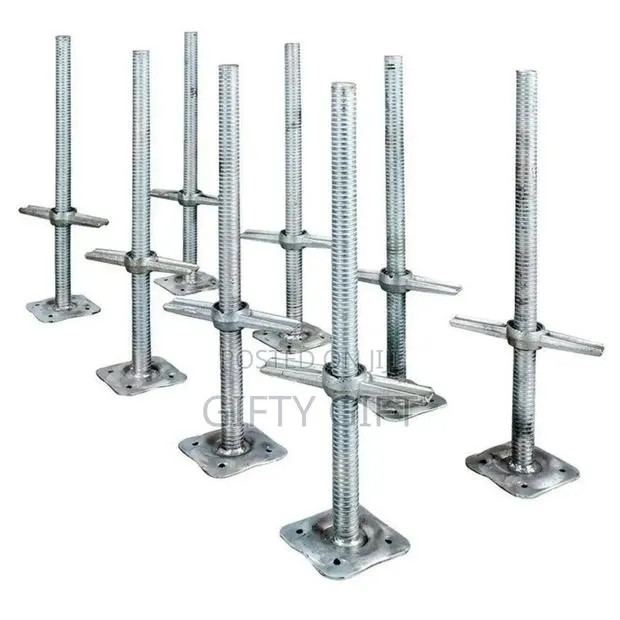 Base Jack Adjustable for Scaffolds and Round Pipes for Sale