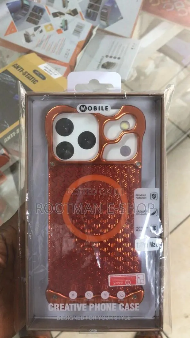 iPhone 17 Pro Max Aluminum Alloy Borderless Magsafe Gild Armor Pattern · Photo 1