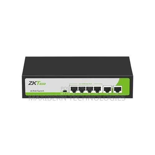 ZKTeco PE042-55-C 4-Port PoE Switch With 2 Uplink Ports · Photo 1