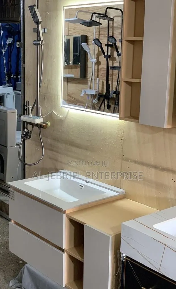 Cabinet Basin + Led Mirror (100cm) · Photo 1