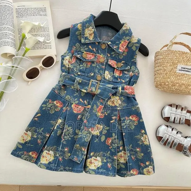 Cute Stylish Girls’ Jean Dress | Perfect for Parties Outings · Photo 1
