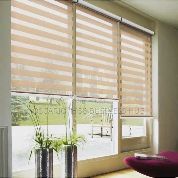 Bamboo Zebra Window Curtain Blinds · Photo 1