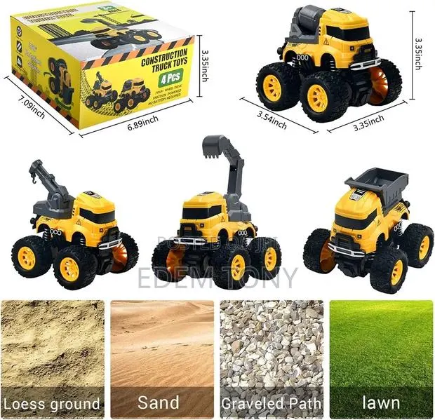 Construction Truck Toys - 4pcs · Photo 3