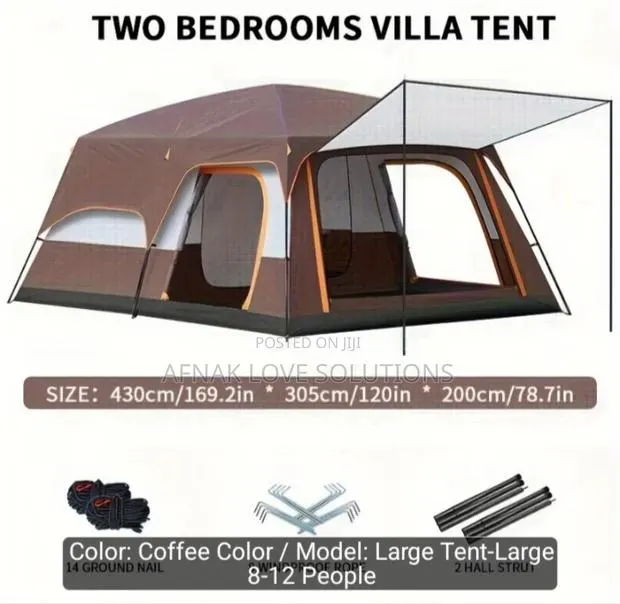 Bigger Size 2 Rooms Camping Tent · Photo 1