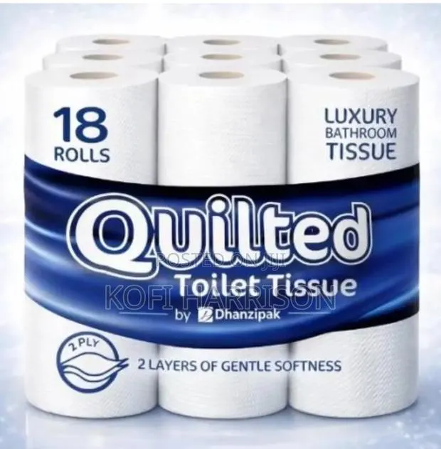 Quilted Toilet Rolls (Pack of 18) · Photo 1
