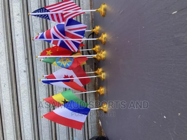 Original Miniature Flags With Gold Base for Table Top · Photo 1