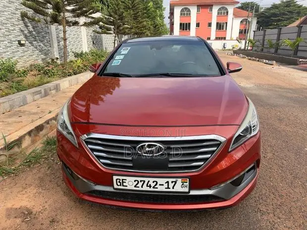 Hyundai Sonata Limited 2.0T Seban (2.0L 4cyl 6A) 2017 Red · Photo 1