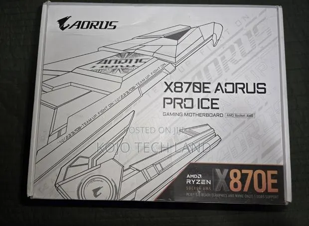 Aorus X870e Pro Ice Am5 Atx Ddr5 Wifi 7 Amd Gaming Motherboard · Photo 1