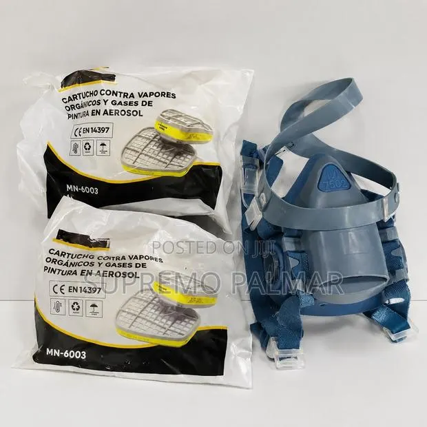 Industrial Respirator With Organic Vapor & Paint Spray Cartridges · Photo 1