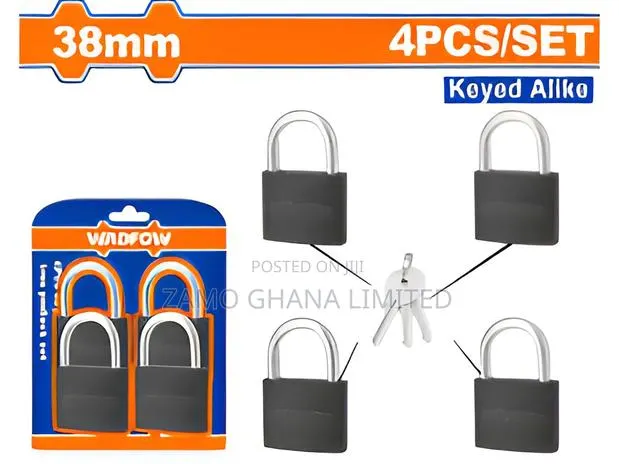 4pcs Key-Alike Iron Padlock Set - Wpd5444 · Photo 1