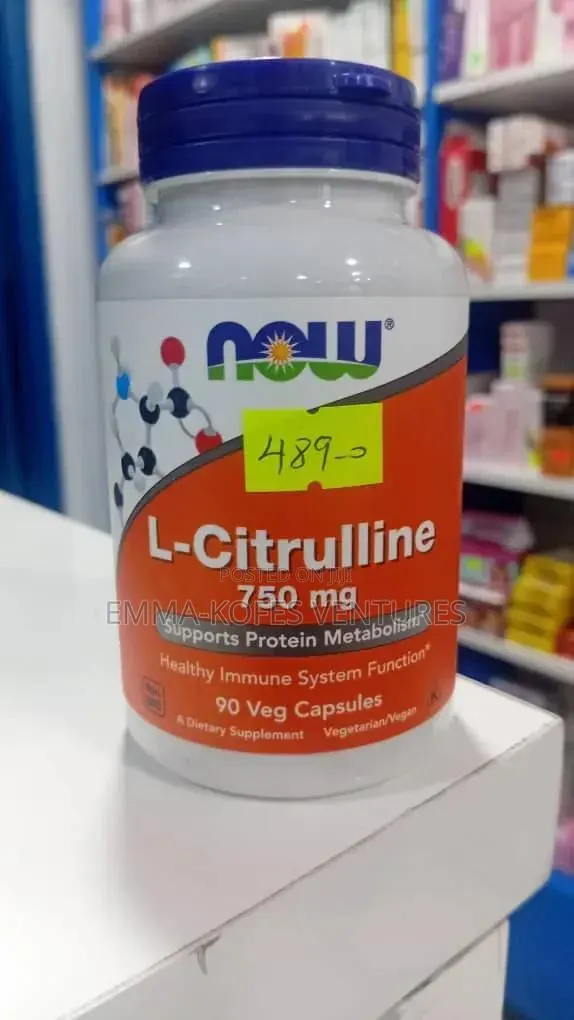 Now L-Citrulline 750mg - 90vcaps | Protein Metabolism Immune Support · Photo 1