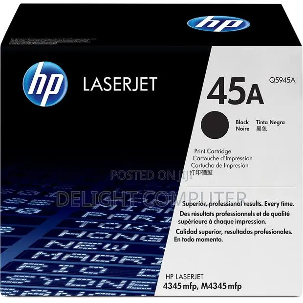 HP 45A Black Original LaserJet Toner Cartridge · Photo 1