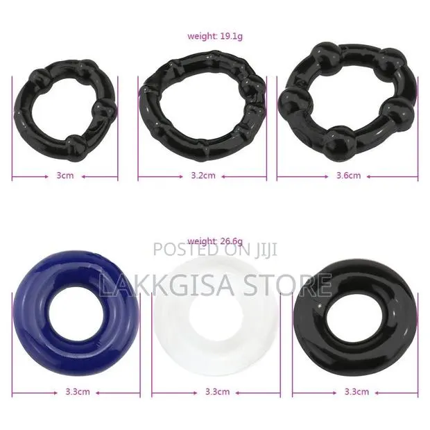 3 Set Cock Rings · Photo 1