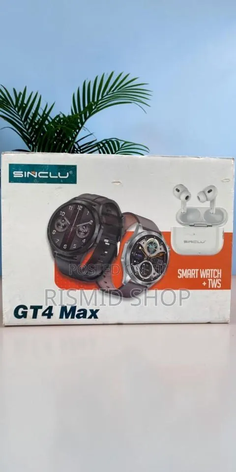 Sinclu Gt4 Max 2-in-1 Smartwatch & TWS Earbuds · Photo 1