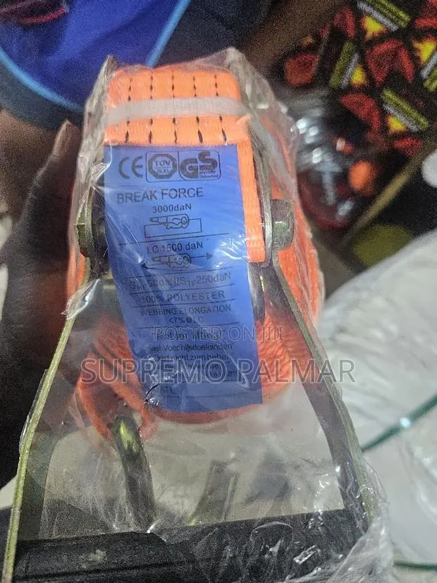 Heavy-Duty Cargo Ratchet Lashing Strap 5 Ton – 3000 daN Break Force · Photo 1