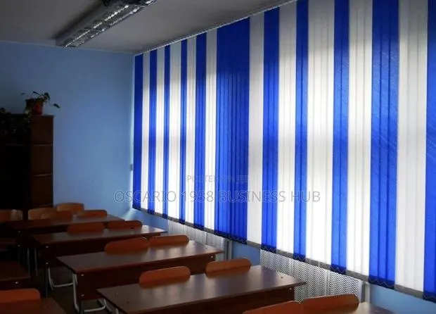 Blueberry Bliss Modern Vertical Design Window Blinds · Photo 1