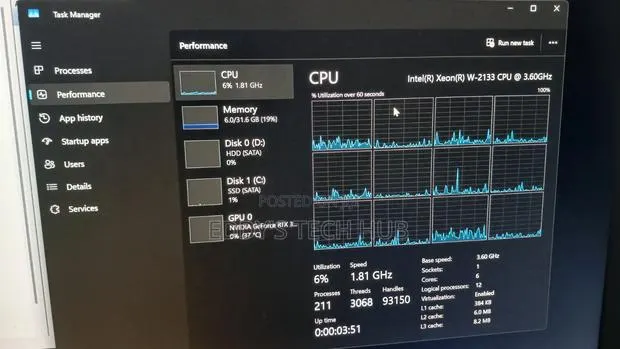 Desktop Computer Lenovo ThinkStation P520 16GB Intel Xeon SSD 256GB · Photo 6
