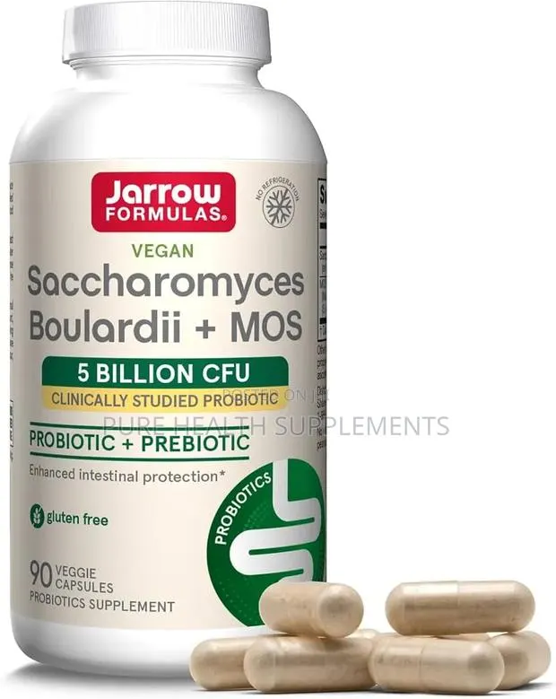 Probiotic Saccharomyces Boulardii + MOS, Gut Health, 90 Veggie Caps · Photo 1