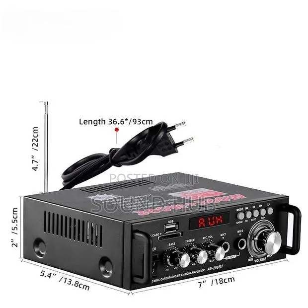 Hifi Digital Amplifier Bluetooth Amplifiers 300w+300w Channel 2.0 · Photo 1