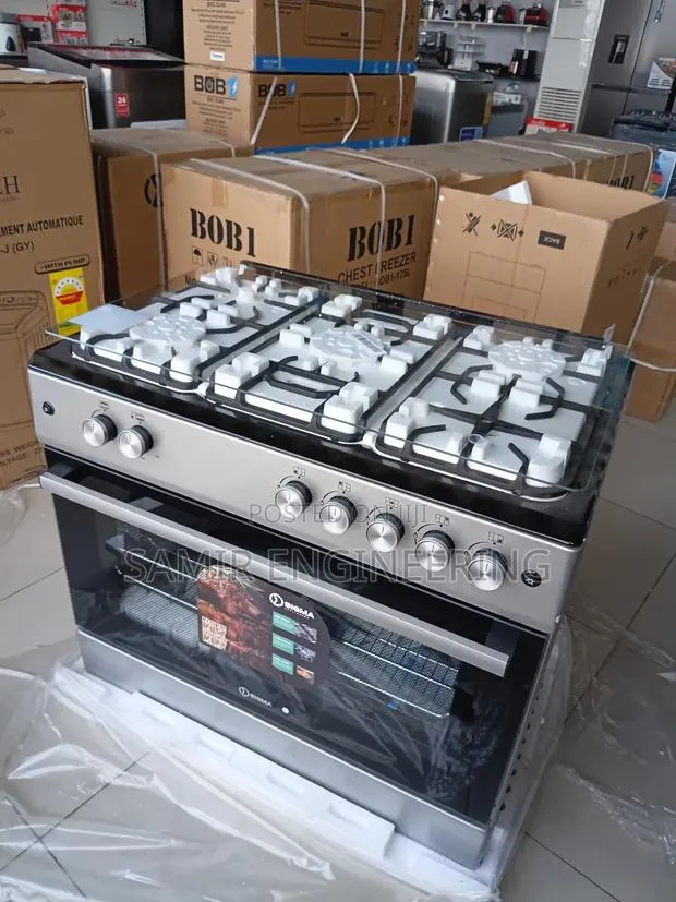 Sigma Pro-Cook SGC-F9060G-S: 5-Burner Gas Range & Turbo Grill · Photo 1