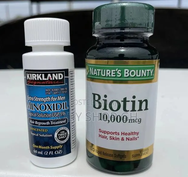 Kirkland Minoxidil + Biotin (Nature’S Bounty ) Combo · Photo 1