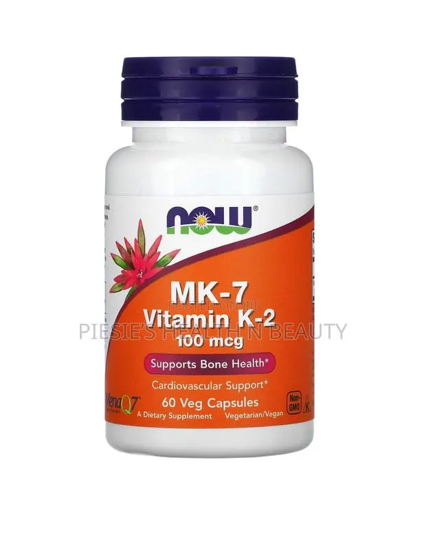 Now Foods, Mk-7 Vitamin K-2 , 100 McG, 60 Veg Capsules · Photo 1