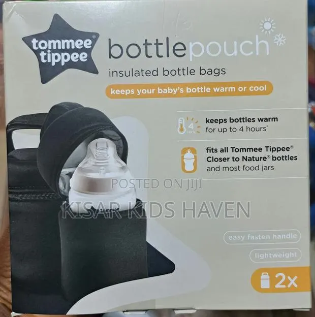 Tommee Tippee Insulated Feeding Bottle Bag/ Pouch 2 Pieces · Photo 1