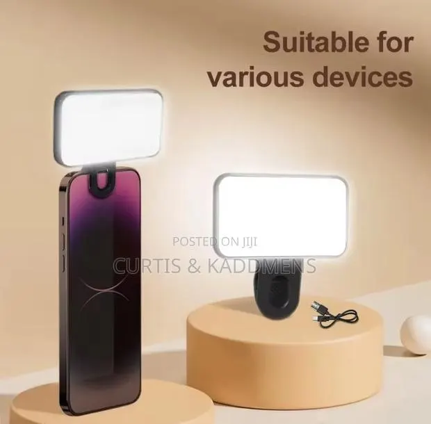 Selfie LED Rechargeable Light for Phones, Tablets, Laptop · Photo 1