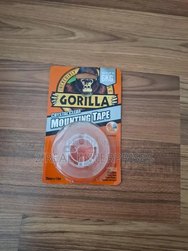 Gorilla Crystal Clear Mounting Double Sided Tape 25mm X 1.5 · Photo 1