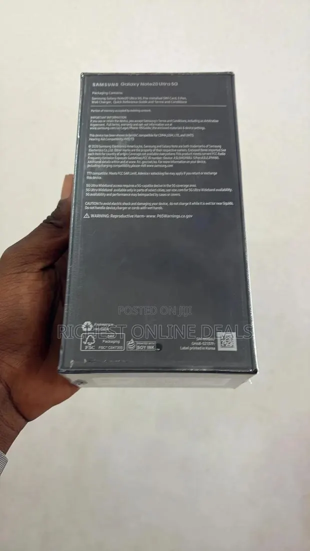 New Samsung Galaxy Note 20 Ultra 128 GB Black · Photo 1