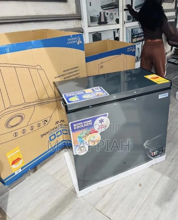 Brand New Nasco 1 Door Electric Chest Freezer(Gray)316l · Photo 1