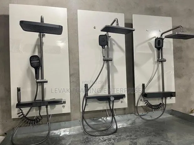 Matte Black British Bathroom Luxury Rain Mixer Shower · Photo 1