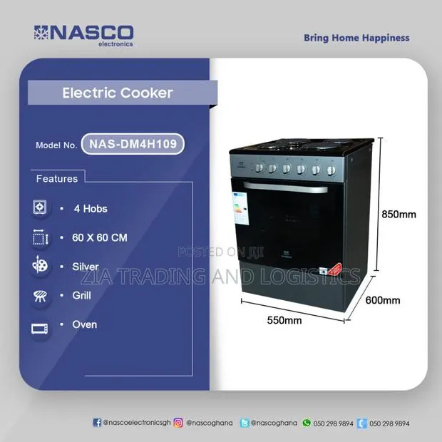 Nasco 4 Burner Electric Hob With Oven · Photo 1