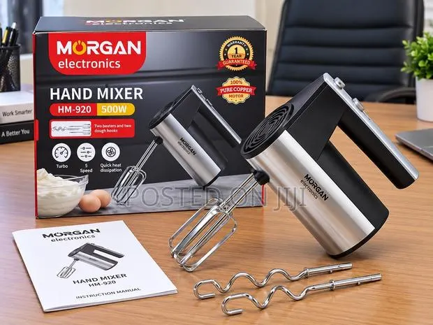 Electric Hand Mixer 500watts Stainless Steel · Photo 1