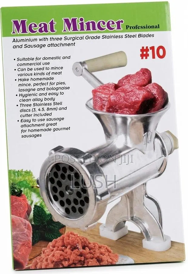 Original #10 Professional Heavy Duty Manual Meat Mincer · Photo 1