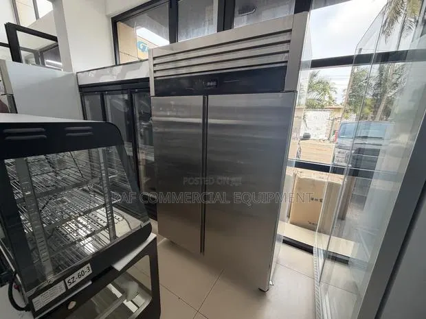 Commercial Stainless Steel Double Door Freezer/Fridge · Photo 1