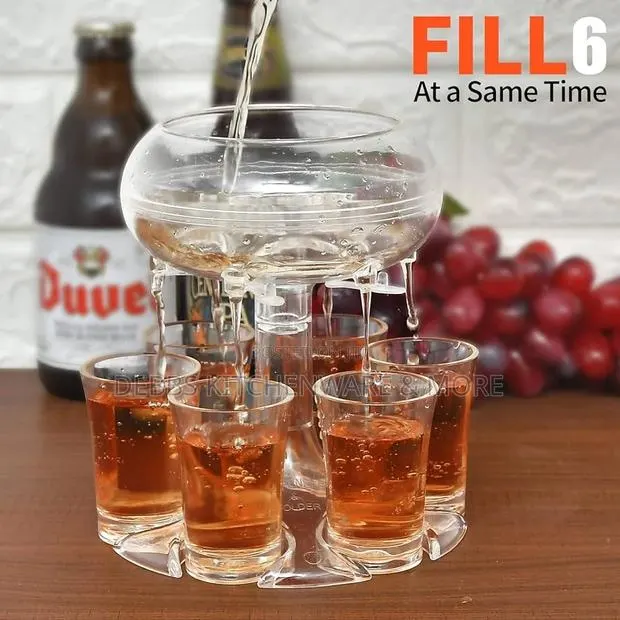 6 Shot Glass Dispenser And Holder