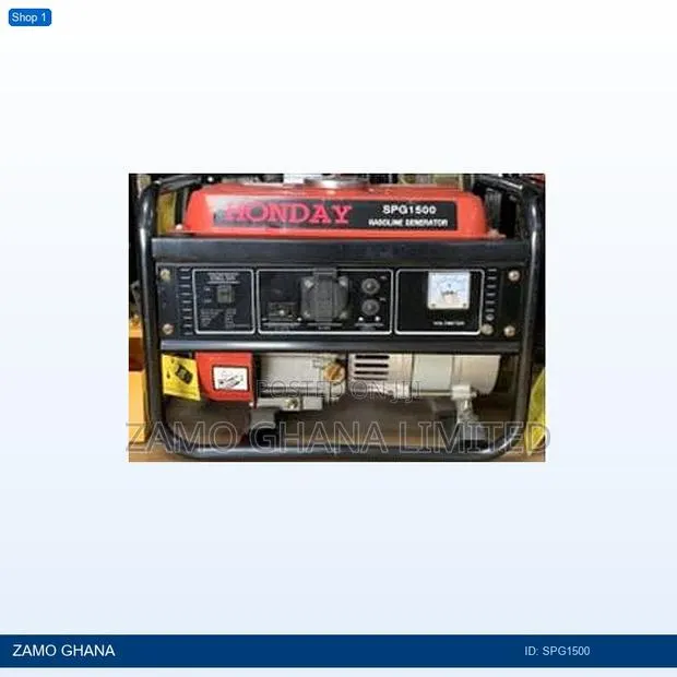Generator Gasoline 1.0 - 1.1kw Red - Spg1500 · Photo 1