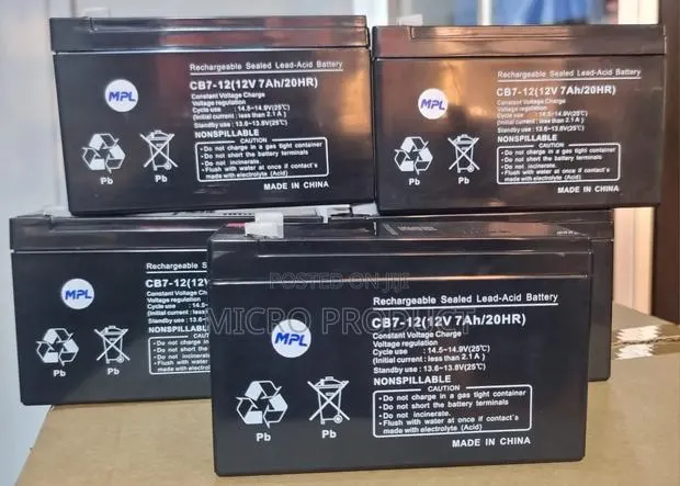 12v 7ah (20hrs) Sealed Ups Batteries · Photo 1
