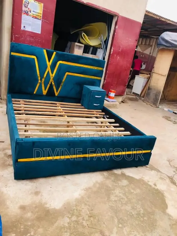 Brand New Queen Size Material Bed Frame Available for Sale · Photo 1