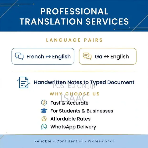 French and Ga Translator -Accra · Photo 1