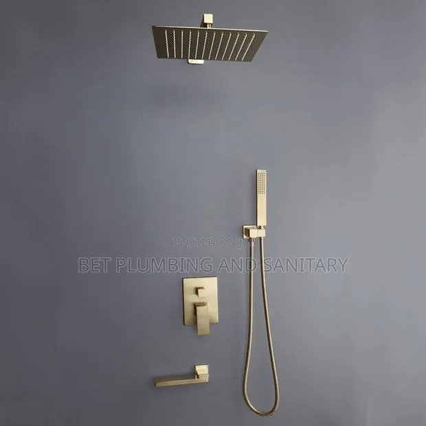 3 In 1 Steel Chrome Shower Set Bathroom Mixer Antirust Shower Pole · Photo 1